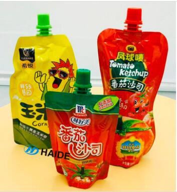 Stand Up Spout Pouch For Paste